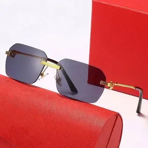 2024 nuovi arrivi occhiali da sole di lusso famosi marchi di design in vetro occhiali da sole occhiali da sole