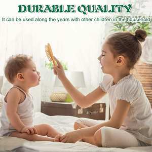 Wanuocraft-<span class=keywords><strong>Kit</strong></span> <span class=keywords><strong>DE</strong></span> ASEO ecológico completo para bebés, peine <span class=keywords><strong>de</strong></span> madera y cepillo para recién nacidos y niños pequeños, cepillos <span class=keywords><strong>de</strong></span> limpieza - Product Image 3