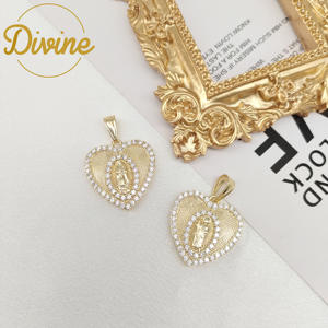 Nuevo colgante <span class=keywords><strong>de</strong></span> corazón <span class=keywords><strong>de</strong></span> amor chapado en oro <span class=keywords><strong>de</strong></span> 14K, collar religioso <span class=keywords><strong>de</strong></span> San Judas, joyería para mujer, dijes <span class=keywords><strong>de</strong></span> circón <span class=keywords><strong>DE</strong></span> <span class=keywords><strong>LA</strong></span> <span class=keywords><strong>Virgen</strong></span> María, colgante <span class=keywords><strong>de</strong></span> <span class=keywords><strong>Guadalupe</strong></span> - Product Image 6
