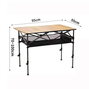<span class=keywords><strong>Table</strong></span> pliante portable en aluminium réglable en hauteur pour <span class=keywords><strong>camping</strong></span>, voiture, ou stand de vente ambulant – Modèle Egg Roll – Nouveauté très demandée - Product Image 2