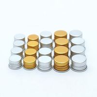 Aluminium flaschen Metallic Finish Schraub deckel Amber Kosmetik gläser Deckel Verschluss 28mm 32mm 38mm 43mm 48mm 53mm 58mm