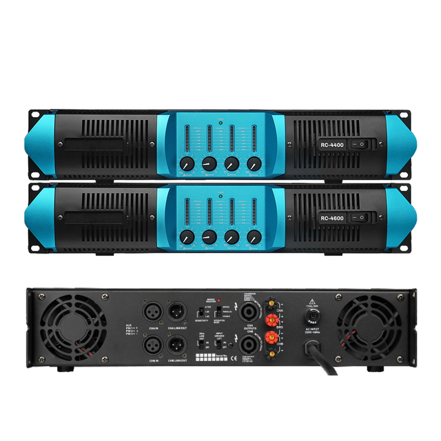 2U Rack Mount 4 Channel Professional Power Amplifier 4x800W Class D 8 Ohm for Stage DJ KTV PA System