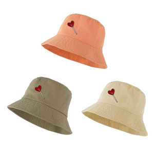 Venta al por mayor personalizado hombres mujeres sombrero de pescador logotipo personalizado Unisex verano Color sólido gorra de cubo - Product Image 1