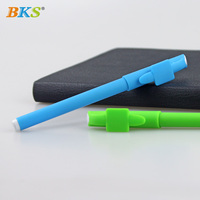 Bolígrafo de Gel Promocional de la Marca BKS con Logotipo Personalizado, Ancho de Escritura de 0.5 mm, Tinta de Gel, Tacto Suave de Plástico en Varios Colores para Uso Promocional