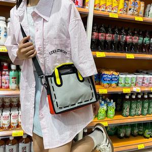 حقائب تسوق جديدة للسيدات بتصميم ثلاثي الأبعاد وشعارات مخصصة ورسومات كرتونية ثنائية الأبعاد من ماركات مشهورة - Product Image 4