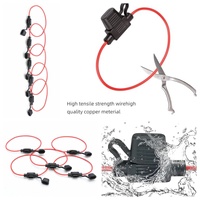 Wasserdichte Steckdose Mini Blade Typ Inline Mini Sicherungs halter UL1015 12-22AWG 300mm mit Länge Abisolieren ist benutzer definiert