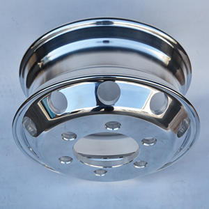 Velg Semi Truk Trailer Baru 16-24.5 Aluminium dan Baja Tempa Model Foton Finishing Perak Bekas untuk Pelek Truk - Product Image 6