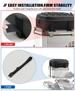 NiceCNC moto <span class=keywords><strong>Top</strong></span> <span class=keywords><strong>Case</strong></span> sac extensible <span class=keywords><strong>Top</strong></span> Box sac de toit pour <span class=keywords><strong>BMW</strong></span> F850GS R1250GS ADV R GS 1200 - Product Image 4