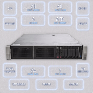 เซิร์ฟเวอร์แบบแร็ค DL560 Gen9 Gen10 Gen8 2U มือสอง พร้อม NIC, SSD, หน่วยความจำ PCIe, ระบบจัดเก็บข้อมูลเครือข่าย, คอมพิวเตอร์ไฟร์วอลล์ * แพลตฟอร์ม 2U สี่ซ็อกเก็ต - Product Image 2