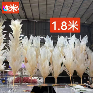 LEDA Factory - Fleurs géantes en organza de soie faites à la main sur mesure - Centre de table - Installation artistique - Soie pour la décoration de mariage - Product Image 2