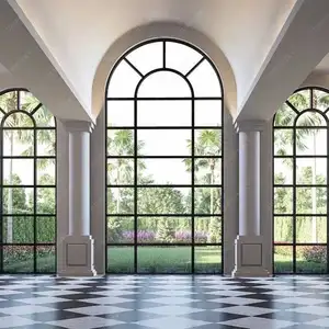 Sunnysky finestra fissa da pavimento a soffitto finestre grandi finestra panoramica con telaio in alluminio a doppio vetro