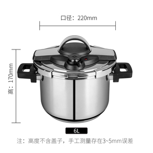Olla de sopa y caldo de doble mango Lennon, cocina de vapor de alta presión, compatible con inducción de Gas - Product Image 5