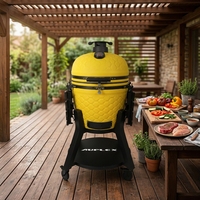 Barbecue américain Auplex Komodo Asador De Carbon 22 pouces, barbecue au charbon de bois en céramique de luxe, fumoir Kamado, logo OEM ODM BBQ