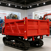 1,8-Tonnen-Diesel-Minikettendumper mit Gummiketten für Obstgärten, Bauernhöfe, Gärten, Baustellen und schlammige Bergstraßen