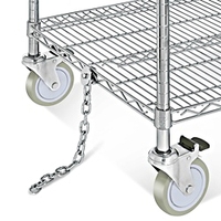Étagère métallique personnalisée ESD Étagère de rangement antistatique Chariot chromé
