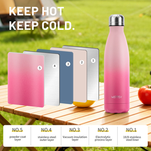 Watersy 500ml cách điện nước bằng thép không gỉ chai cổ điển thể thao chân không <span class=keywords><strong>Flask</strong></span> cho nóng/lạnh đồ uống 12 giờ BPA free <span class=keywords><strong>Thermos</strong></span> - Product Image 6