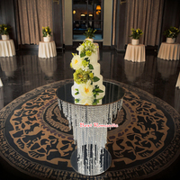 Support de gâteau de mariage en acrylique de luxe pour utilisation sur table Décoration de mariage et fournitures de fête
