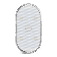 Lampe tactile pour voiture avec éclairage d'ambiance, lumière LED USB adaptable, matériau ABS, installation magnétique/velcro et adhésive