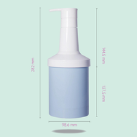 Pot de lotion Yu-Xiao en plastique PP résistant à la chaleur avec pompe, épais, pour cosmétiques, fabriqué dans le Zhejiang