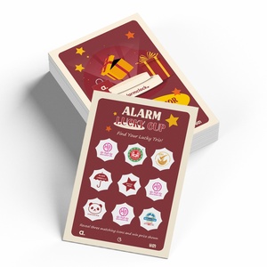 Cartes à gratter personnalisées en carton avec impression numérique couleur, pour loterie et concours, en promotion - Product Image 1