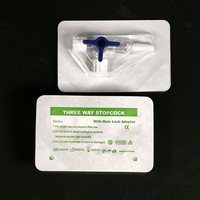 Vente en gros de seringues jetables en silicone vanne de contrôle de débit à 3 voies avec verrouillage Luer