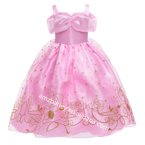 Carnevale festa di Halloween travestimento di compleanno costumi per TV e film principessa Bella Elsa vestito ragazze Rapunzel <span class=keywords><strong>Cosplay</strong></span> - Product Image 3