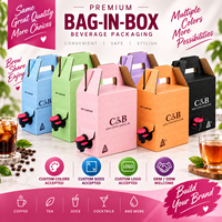 Distributeur de café arabe personnalisé pour café à emporter Gahwa, emballage isolant Bag-in-Box avec impression en héliogravure et valve recyclable