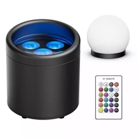 Projecteur LED professionnel sans fil DMX 2.4G, étanche IP65, rechargeable, température de couleur réglable, contrôle multicanal pour