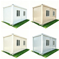 Maison conteneur moderne en acier détachable de 20 pieds, bureau à domicile, logement secondaire, cabane préfabriquée pour jardin
