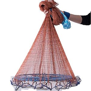 Épervier de rivière haute vitesse pour courants rapides, filet de lancer professionnel en nylon monofilament à mailles de 3/8 pouce avec poids en zinc pour l'appâtage - Product Image 6