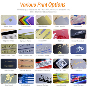 Cartes de visite personnalisées pour membre VIP, en plastique PVC gaufré métallique et doré - Product Image 3