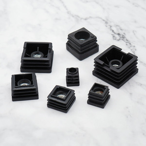 19mm <strong>Plastic</strong> End Plug with Nut for Furniture Pads Desk Table Chair <strong>Sofa</strong> Leg Insert Tube End <strong>Cover</strong> - Product Image 2