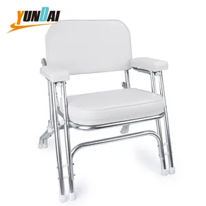 Aluminum Yacht Marine Folding Deck Chair Buy Deck Chair Boat Accessories with armrest of Fishing Boat Seats