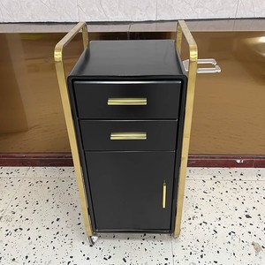 Hair Salon Station Furniture Wooden Cabinets With Drawers Barber Cabinets <b>Trolleys</b> Hairdressers - Product Image 6
