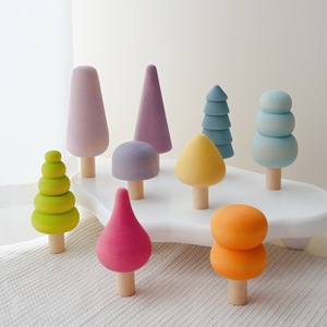 Giocattoli Montessori JET OEM, Blocchi da Costruzione a Forma di Alieno Arcobaleno per il Riconoscimento dei Colori, Giochi Educativi per Bambini - Product Image 2