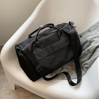 Sac de voyage unisexe en nylon léger et grande capacité, imperméable, pour le sport, avec logo personnalisé, sac de week-end