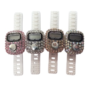 Высокое качество Золотой камень портативный цифровой электронный палец кольцо счетчик Многоцветный Пластиковый корпус для подсчета - Product Image 5