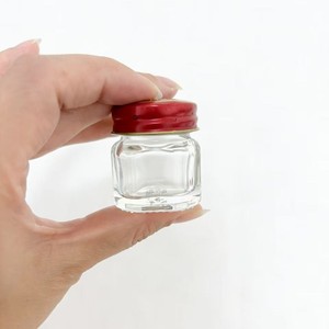 Pot en verre blanc carré mini de 12g 15g pour balsam de <span class=keywords><strong>tigre</strong></span>, soin personnel, flacon de balsam de <span class=keywords><strong>tigre</strong></span> thaïlandais - Product Image 3
