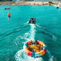 Bateau gonflable sur mesure, design UFO, jouet flottant pour fête aquatique, pour activités de divertissement aquatique pour adultes