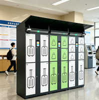 Système de casier à bagages intelligent avec serrure numérique, armoire de rangement en libre-service pour aéroport, hôtel, gare, centre commercial
