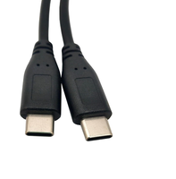 1 pied USB Type C femelle vers 2 double USB Type C mâle Y Splitter Extension Câble de charge (uniquement pour la charge)
