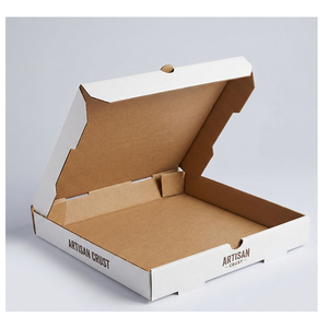 Boîte à pizza moyenne personnalisable de qualité supérieure, imprimée, en carton ondulé de qualité alimentaire pour la livraison et les plats à emporter - Product Image 2
