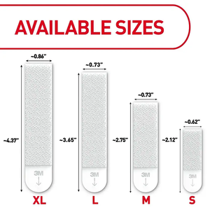 C Ommand 17217 Bandes de suspension extra-larges pour tableaux, blanches, lot de 4, pour décoration murale, cadres, œuvres d'art, galerie, crochets adhésifs - Product Image 6