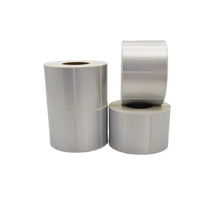 Ölçekli etiket süpermarket 60mm * 40mm kendinden yapışkanlı mat gümüş etiket barkod yazıcı termal etiket için kağıt kodu için özel - Product Image 3