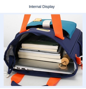 Sac à dos ergonomique, respirant, confortable, réglable, protection dorsale, résistant à l'usure, en polyester, tendance, grande capacité, pour primaire et <span class=keywords><strong>collège</strong></span> - Product Image 5