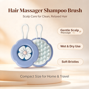 Spazzola per Shampoo a Forma di Fiore, Massaggiatore per Cuoio Capelluto con Setole Morbide in TPR, Pulizia Profonda per <span class=keywords><strong>Capelli</strong></span> Bagnati o Asciutti - Product Image 5