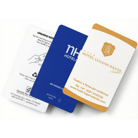Carte d'accès intelligente NFC RFID en PVC imprimée sur mesure, 13,56 MHz, mini-étiquette, puce 1K 4K F08, étanche, carte de porte d'hôtel