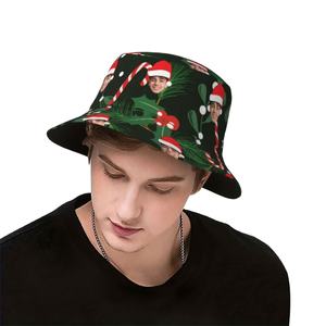 Chapeau de pêcheur personnalisable de haute qualité avec motif de dessin animé, cadeau de Noël idéal pour les hommes, les femmes et les amis pour la pêche - Product Image 1