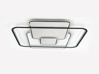 Plafonnier LED rond de 60W, design unique et moderne, avec driver isolé, dimmable, lumineux et élégant, idéal pour la chambre et le salon.