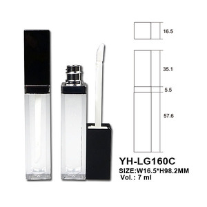 Flacon transparent de 7 ml, tube à gloss à lèvres mignon, vide, en plastique, personnalisable, contenant pour rouge à lèvres avec bouchon à vis, emballage de maquillage - Product Image 2